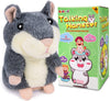 Ayeboovi Toddler Toy Talking Hamster Repeats What You Say Baby Toys Gifts For Kids Fun Toys Retro Toys Plush Hamster Talking Toy For 3 4 5 Years Old Boys Girls