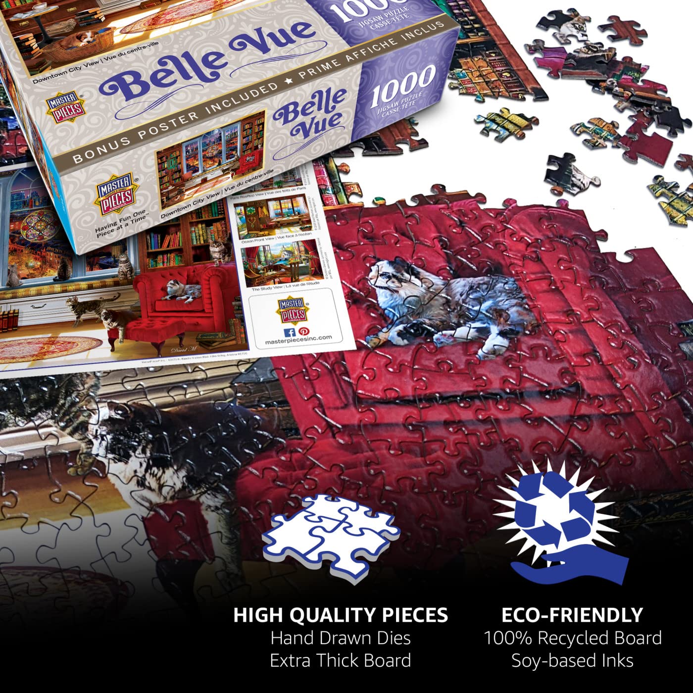 Masterpieces Glow In The Dark 60 Right Fit Puzzles Collection - Abracadabra 60 Piece Jigsaw Puzzle, 14''X19''