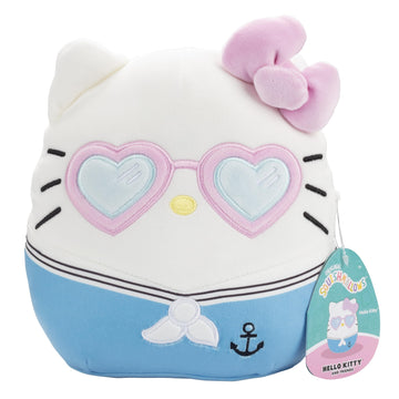 Squishmallows Original 8-Inch Hello Kitty Heart Glasses - Official Jazwares Easter Plush - Collectible Soft Squishy Sanrio Stuffed Animal Toy - Add To Your Squad - Gift For Kids, Girls & Boys