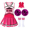 WooHand Cheerleader Costume for Girls  Cheerleading Outfit for Halloween  Birthday Gifts  School Events  Family Dress-Up Games  11-12 Years