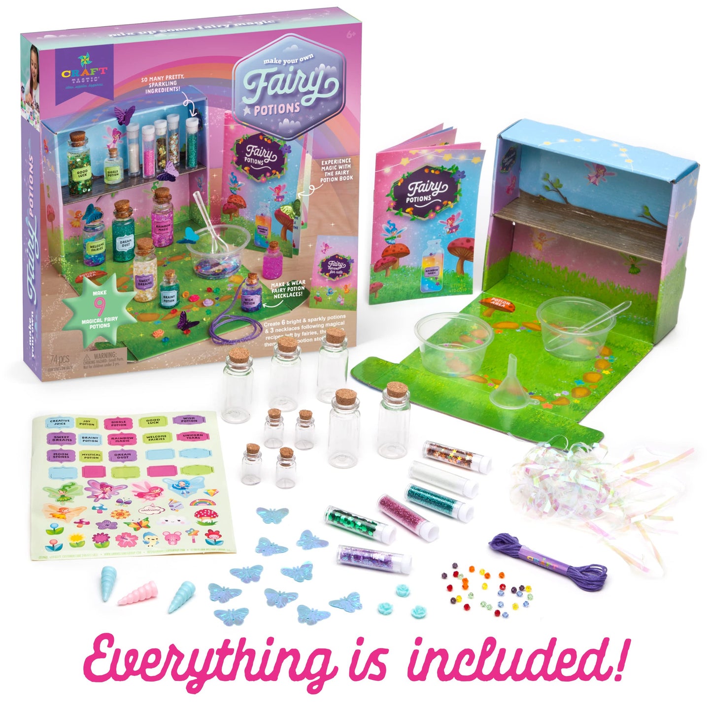 Craft-Tastic – Fairy Potions Craft Kit – Make 9 Magical Fairy Potions