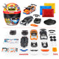 Metal Machines Speed Heroes Car Kit - Build Your Own, 20+ Surprises, Silver, Model 67125, Lights & Sounds, Plastic