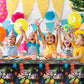 Domgoge Glow Tablecloth For Birthday Party Decoration Plastic Neon Table Cover Rectangle Paint Splatter Graffiti Black Table Clo