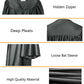 GradPlaza Shiny Choir Robe Kindergarten Preschool Graduation Gown Shiny Graduation Gown for Kids Black Size 30