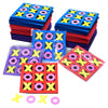 4Es Novelty Foam Tic Tac Toe Game [Bulk 24 Pack] Individually Wrapped Valentines Gifts for Kids Party Favors, Goody Bag Fillers