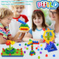 Kashiaote Kids Toys Interlocking Learning Set, Stem Construction Set - Ages 3+ Stem Toys 300 Pcs - 9 Colors