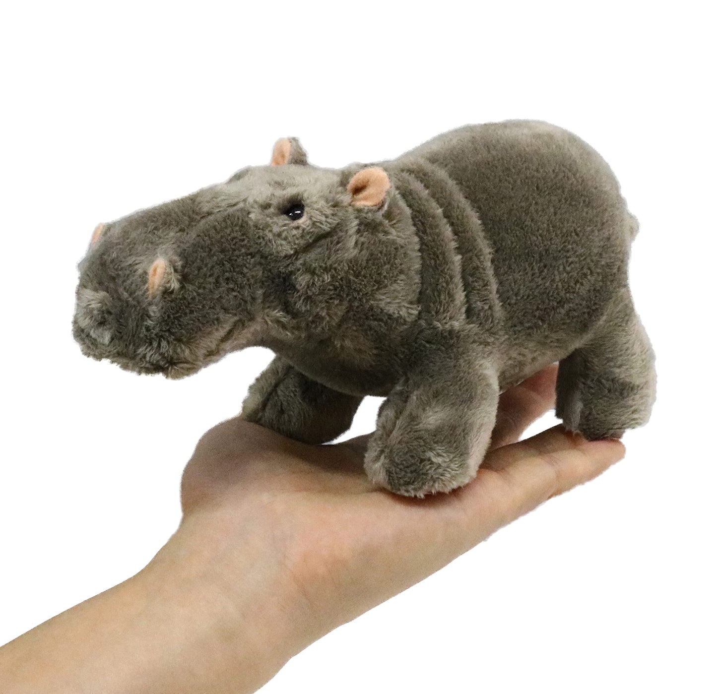 Ice King Bear Wild Animal Small Stuffed Animals Zoo Family Plush Toy (Hippo 8 Inches)