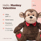 Bearington Monkey Plushies Valentine'S Day Stuffed Animals 6 In Ideal For Valentine'S Gift For Kids
