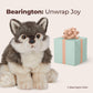 Bearington Nanook Plush Stuffed Animal Gray Wolf, 13 Inches