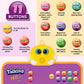 GaHoo Alphabet Wall Chart - Interactive Talking ABC Music Poster for Kids 2-5 Years - Purple Fabric Educational Toy