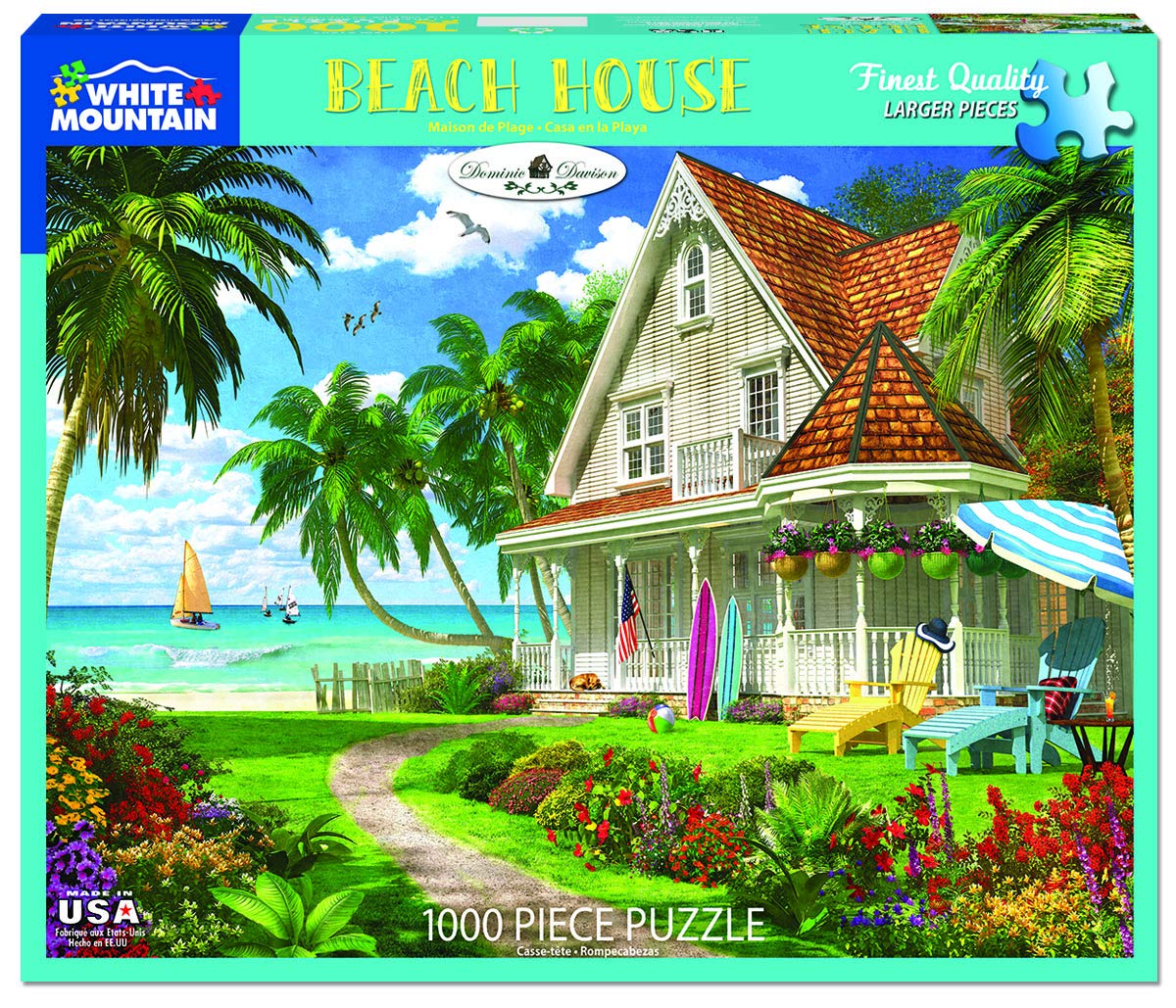 White Mountain Beach House - 1000 Piece Jigsaw Puzzle