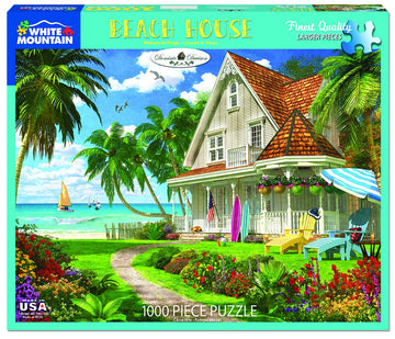 White Mountain Beach House - 1000 Piece Jigsaw Puzzle
