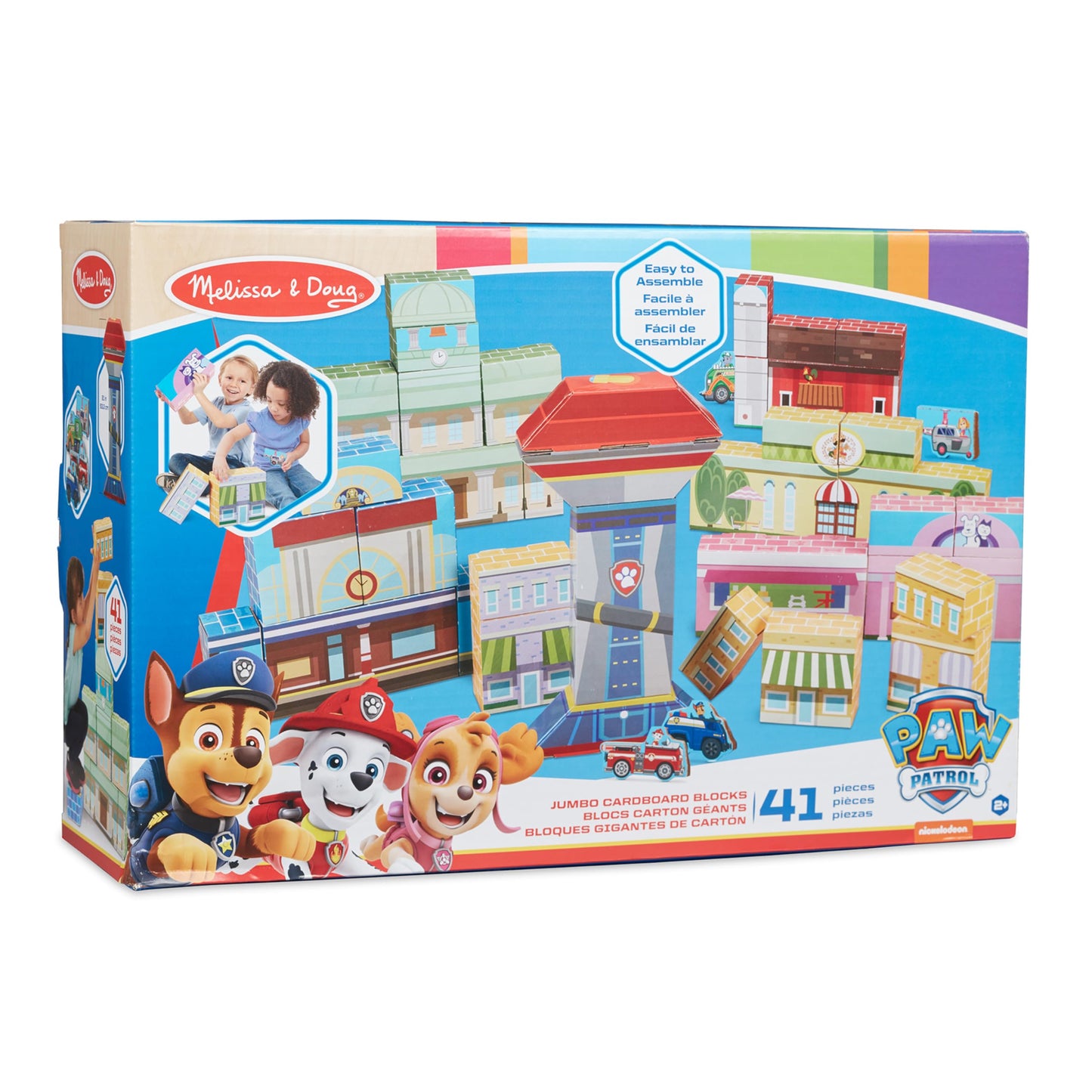 Melissa & Doug Paw Patrol Jumbo Cardboard Blocks (41 Pieces)