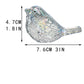 H&D HYALINE & DORA Glass Birds Figurines Handmade Blown Bird Figurine Crystal Glass Animal Collectible Figurine Gifts for Birds