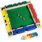 BIVOMON Upgraded Shut The Box Game - 4 Player Colorful Wooden Board Game with 15 Numbers & 16 Dices, 16.54''