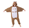 Canasour Kids Owl Onesie Christmas Halloween Costumes Anime Cosplay Animal One Piece Pajamas 6-8 Years Girls (6-8 Years, Owl Bro
