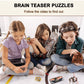 12 PCS Brain Teaser Puzzles Metal Puzzle Logic Metal Puzzle for mature-themed Lock Puzzles Gift for mature-themeds Teenagers Kids