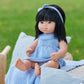 Miniland Clothes For Dolls 15'' Knitted Outfit Dress & Headband - Eco, Made In Spain, Quality, Role Play, Educational