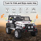 Sehomy 2 Seater Kids Ride On Car Truck With Remote, 12V Battery Powered Electric Car For Kids 3 - Spring Suspension, Led Lights,