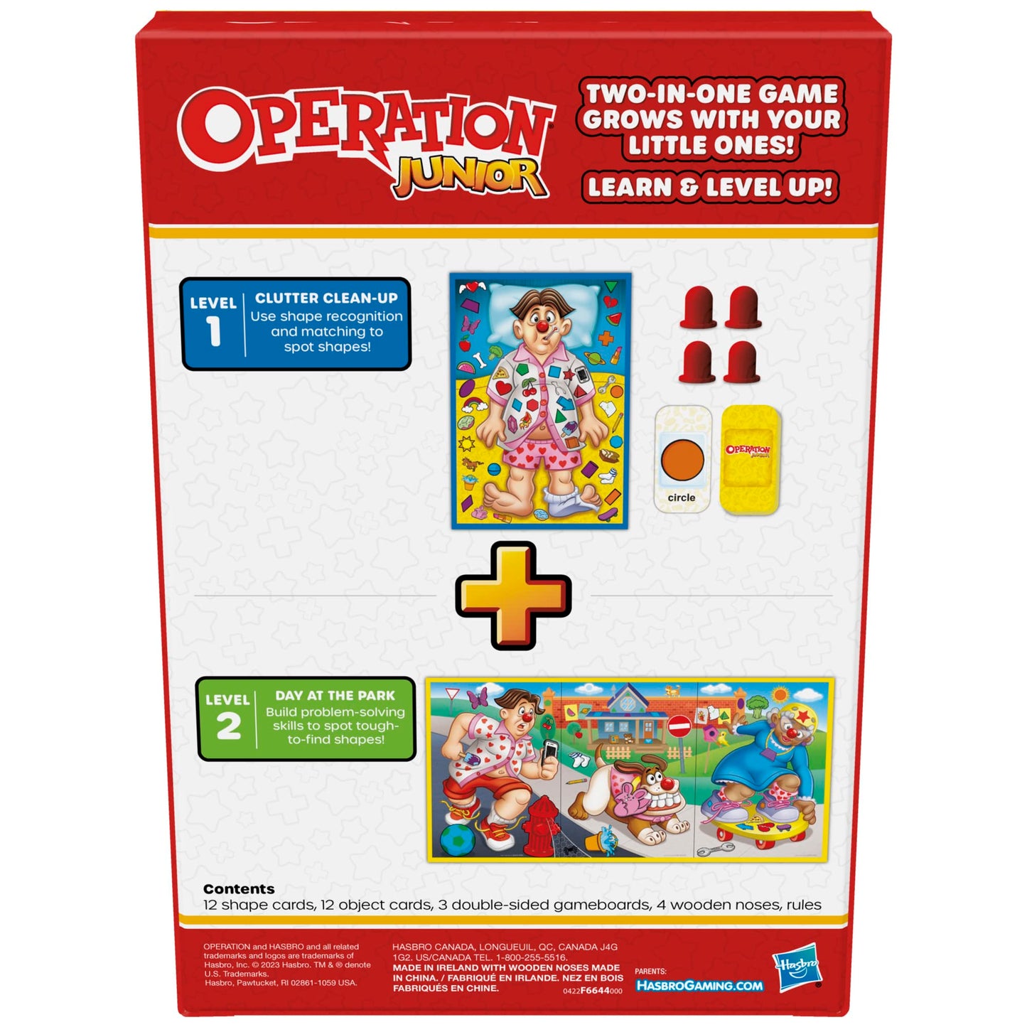 Hasbro Gaming Operation Junior Board Game for Kids 3+ | 2-4 Players | Fun Multicolor Preschool Game | Model F6644