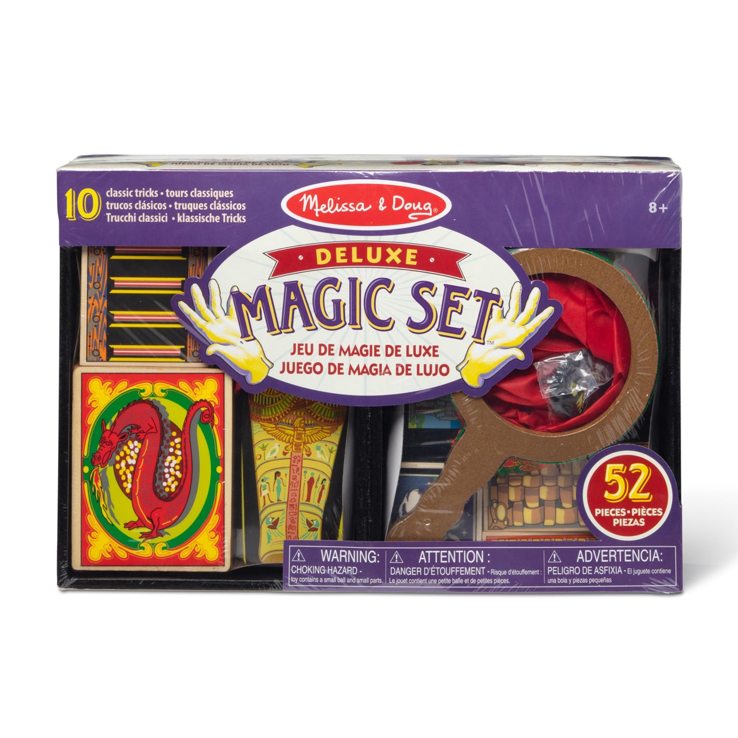 Melissa & Doug Deluxe Solid-Wood Magic Set With 10 Classic Tricks