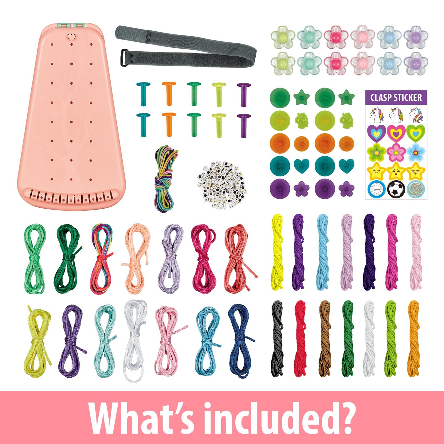 Yolscue Friendship Bracelet Making Kit for Girls,Bracelet Kit Toys,Arts and Crafts for Kids Age 7-12,Best Birthday Gifts Ideas f