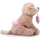 The Petting Zoo Ballerina Scruffy Dog Plush Toy, 10 Inch Tan Caramel Brown, Polyester Stuffed Animal for Kids