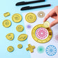 Chivao Spiral Art Gear Geometric Ruler Spiral Circle Template For Drawing Plastic Template Ruler Drawing Kit Spiral Curve Stencils With Pens Paper For Drawing Diy Art Crafts Sketch(Modern)