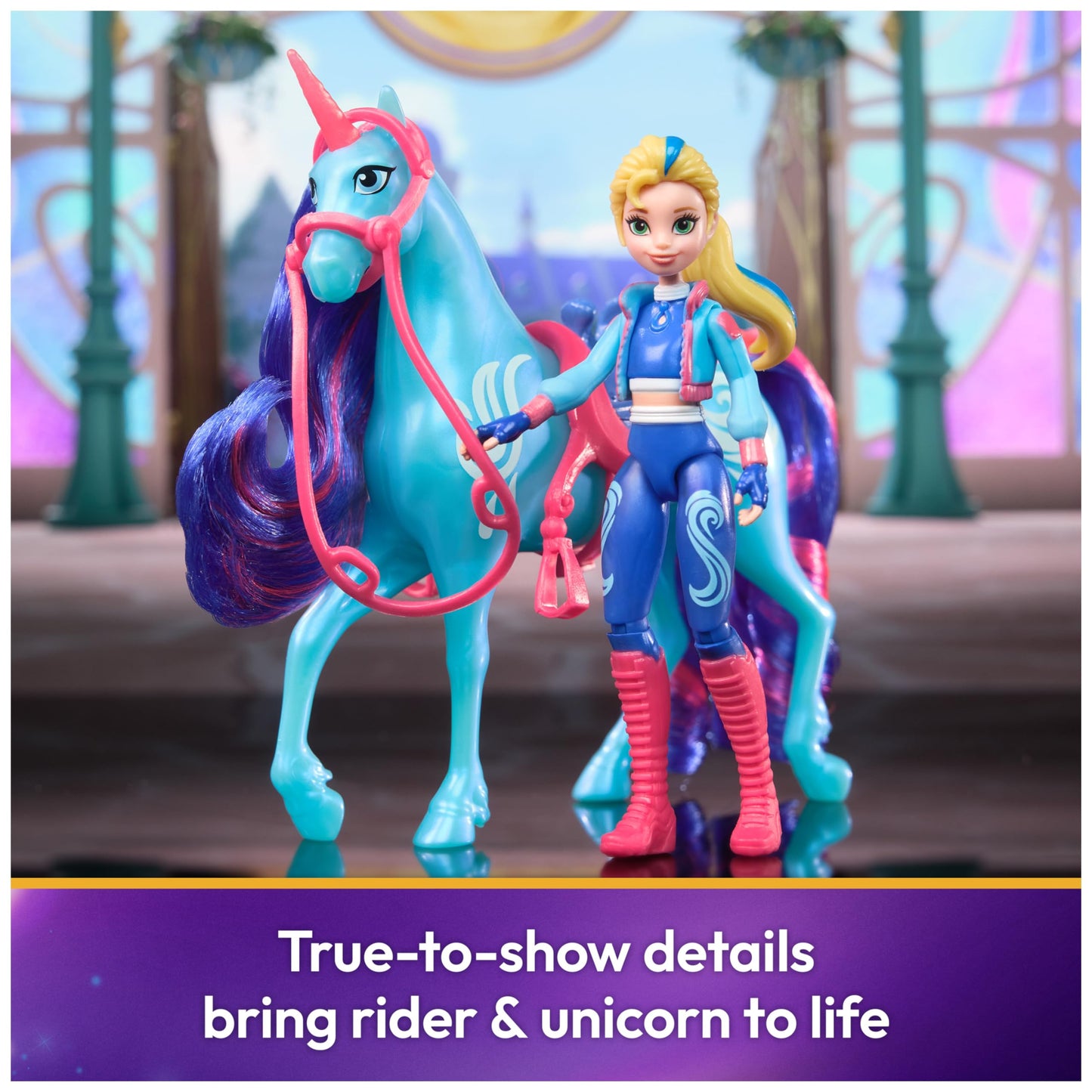 Unicorn Academy, Isabel & River Set With 2 Riding Accessories & Hair Styling Tool, Dolls & Unicorn Toys For Girls Ages 4 And Up