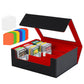 Newloop Trading Card Storage Box - 2400+ Commander Card Deck Case With See-Through Display Top For Magic The Gathering Tcg Yugio