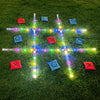 Generic Outdoor Giant Tic Tac Toe Game - Glow in the Dark Yard Game for Family Fun