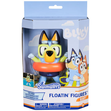 Swimways Bluey Floatin' Figures, Swimming Pool Accessories & Kids Pool Toys, Bluey Party Supplies & Water Toys for Kids Aged 3 &