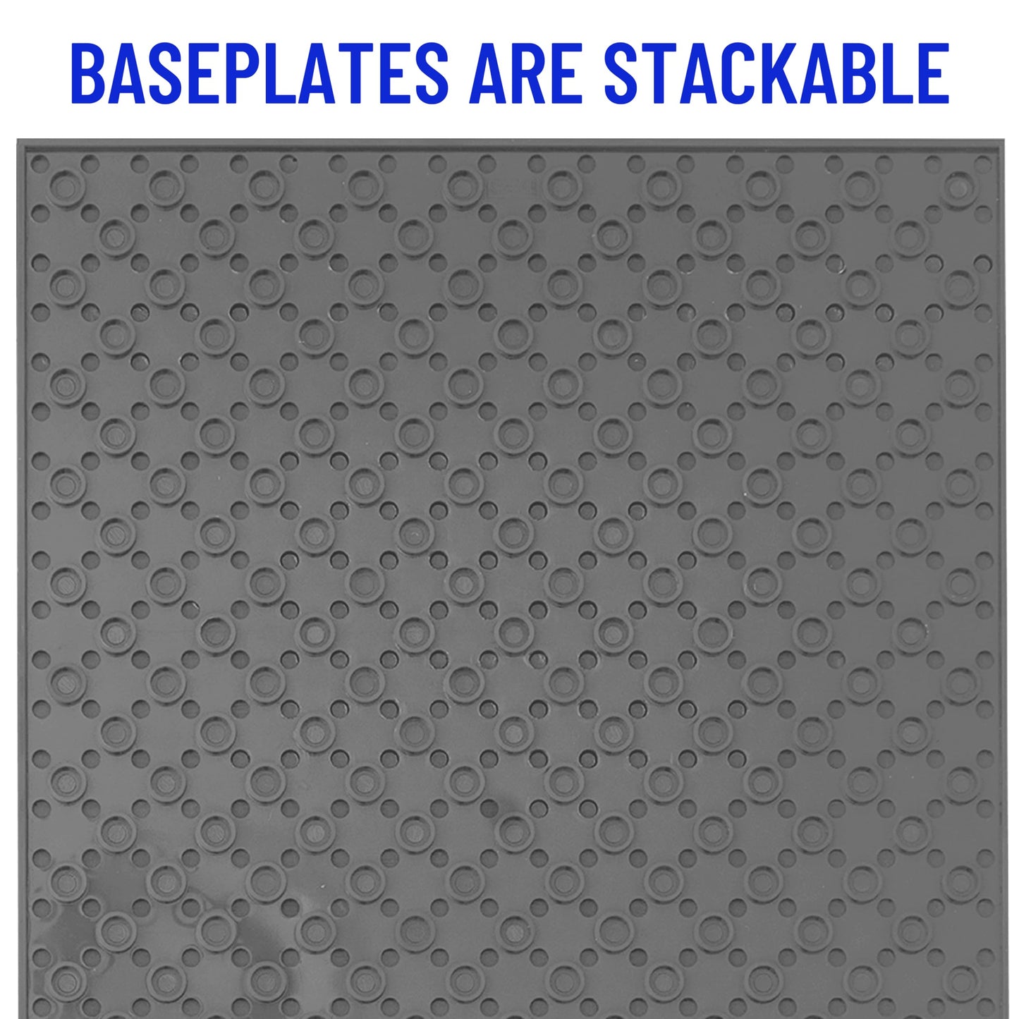 Strictly Briks Compatible With Lego 6 Pack Classic Baseplates 10X10 In, Stackable Building Plates With 32 X 32 Studs, Mats, Base