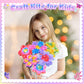 Toys for 4 5 6 7 8+ Year Old Girls, Poke-in Art Flower Bouquet with 8 Flowers & 2 Butterflies Arts and Crafts for Girls Ages 4-1