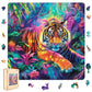 Qiuenisray Wooden Puzzles For Adults,Tiger Wooden Jigsaw Puzzles 200Pcs,11.2X11.2In,Medium,Unique Shape Animal Adult Puzzles,Irr