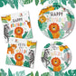 Gatherfun Safari Birthday Party Supplies Jungle Disposable Paper Plates Napkins For Safari Jungle Theme Birthday Decorations, Se