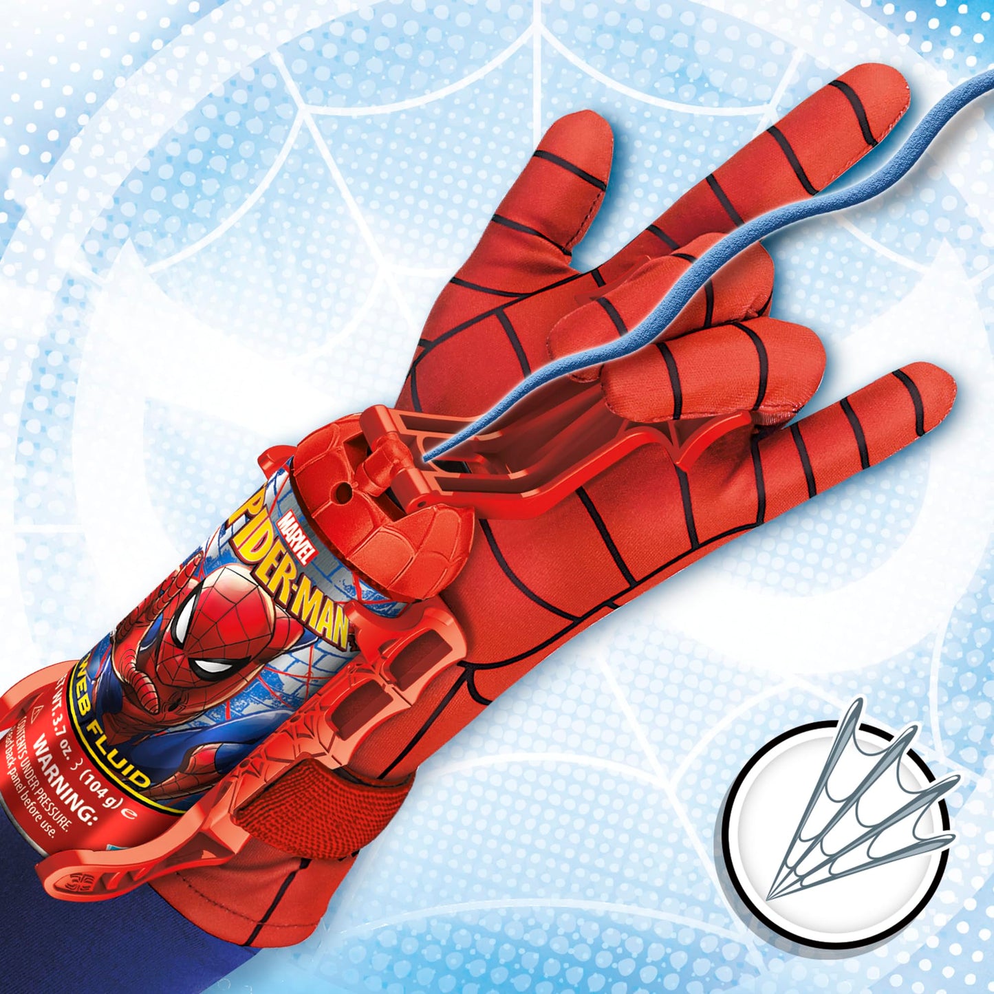 Marvel Spider-Man Super Web Slinger, 2-In-1 Shoots Webs Or Water, Web Shooter, Super Hero Costume Toys, Kids Halloween Gifts Set