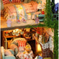 OZJAY Miniature House Kit  DIY Wooden Dollhouse Miniature Kit  Dollhouse Kit  Mini House Building Kit for mature-themed Teen  Fairy Garden