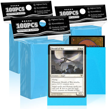 Trading Card Sleeves For Mtg, 300 Pcs Matte Sleeves Perfect Fit For Trading Cards Sports Cards Baseball Cards Tcg Yugioh Magic C