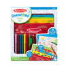 Melissa & Doug Created by Me! Stencil Art Coloring Activity Kit in Storage Pouch - 170+ Designs, 6 Markers, 2 Crayons, Paper - F