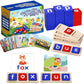 Letapapa CVC Word Educational Toy - Spelling Games & Sight Words Flash Cards for Preschool Kids (3-6 Years) - Montessori Learning Activities