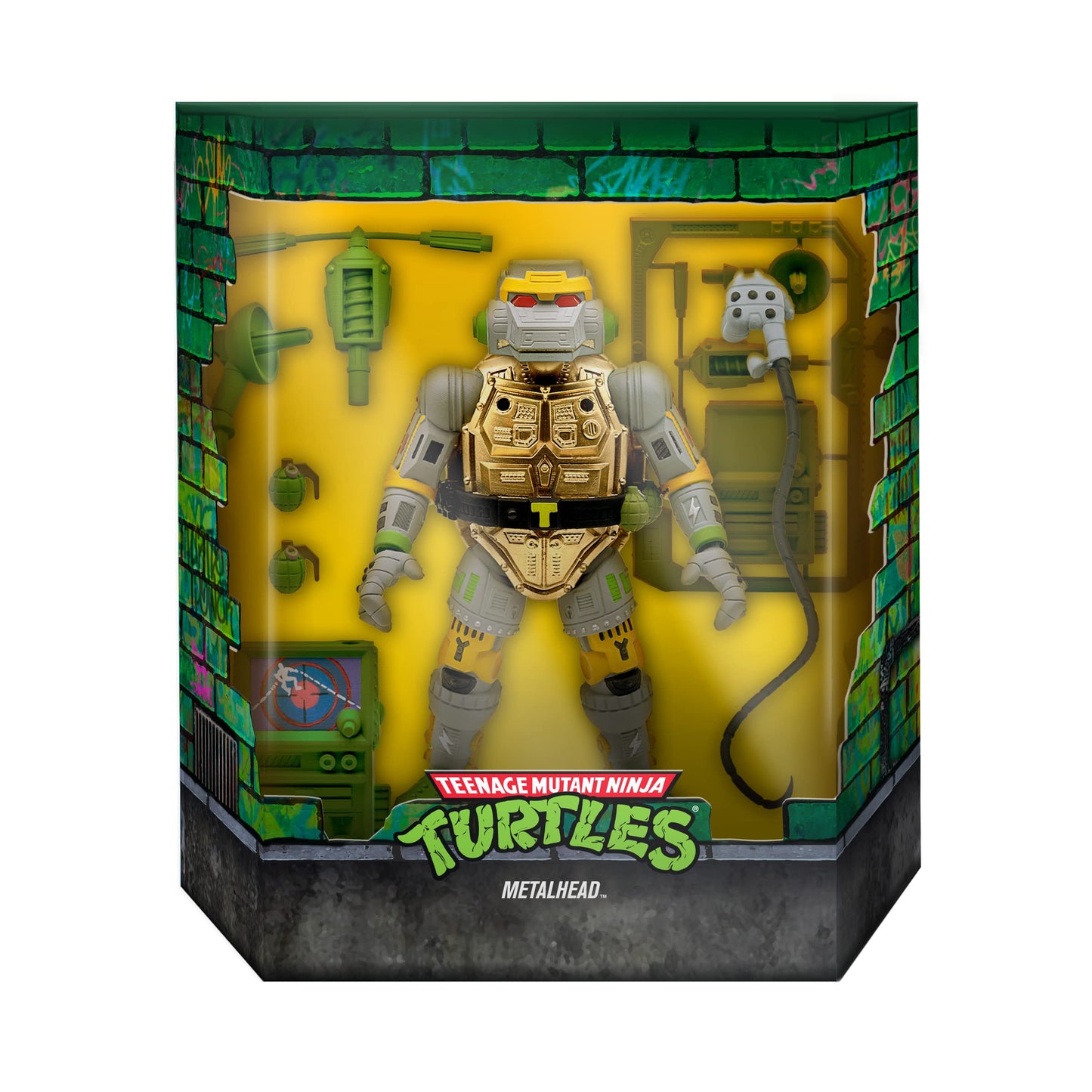 Super7 ULTIMATES! TMNT Metalhead Action Figure - 7" Multicolor Plastic Collectible, Model DE-TMNTW03-MTH-01