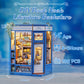 CUTEBEE DIY Book Nook Kit - Miniature House for Adults & Teens, Colorful Wood with LED Light, Model SD01-DC-SD02