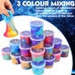 24 Pack Galaxy Slime Kit, Galaxy Slime Cup Party Favors for Girls Boys, 12 Constellations Series Mini Slime Bulk, Wet, Non-Stick
