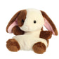 Aurora® Clover Bunny Stuffed Animal - Pocket-Sized, Brown, 5 Inches, Collectable, Model 82060, Plush Polyester