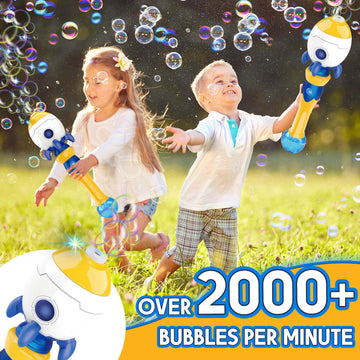 Dolanus Bubble Wands For Kids Age 3 4 5 6 Year Old Boys: Space Rocket Bubble Machine For Kids, Toys For 3 4 5 6 Year Old Boys, Gifts For Boys Age 3 4 5, Outdoor Toys For Toddlers 3-5