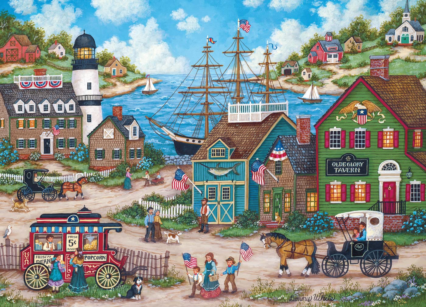 Hometown Gallery The Young Patriots 1000 Piece Jigsaw Puzzle