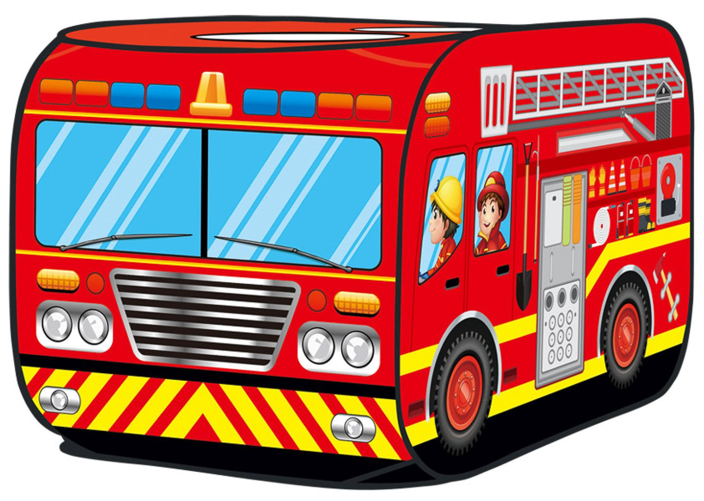 Kiddie Play Fire Truck Pop Up Play Tent for Kids Boys & Girls Indoor Outdoor Playhouse Toy-New