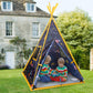 Mountrhino Kids Teepee Tent -44”X44”X61” Large Happy Hut Galaxy Space Kids Tent, Indoor Outdoor Playhouse Tents For Boys And Girls,Kids Indian Teepee Play Tent,Perfect Kid’S Gift