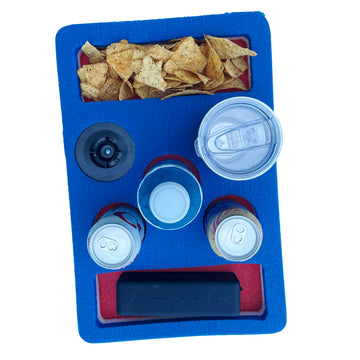 Sowkt Floating Drink Holder For Pools And Hot Tubs - Foam Pool Drink Floats - Holds Up To 5 Drinks And Multiple Snacks - Punctur